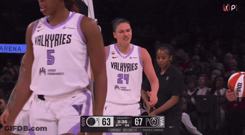 Valkyries Vs Thunder Basketball Game GIF