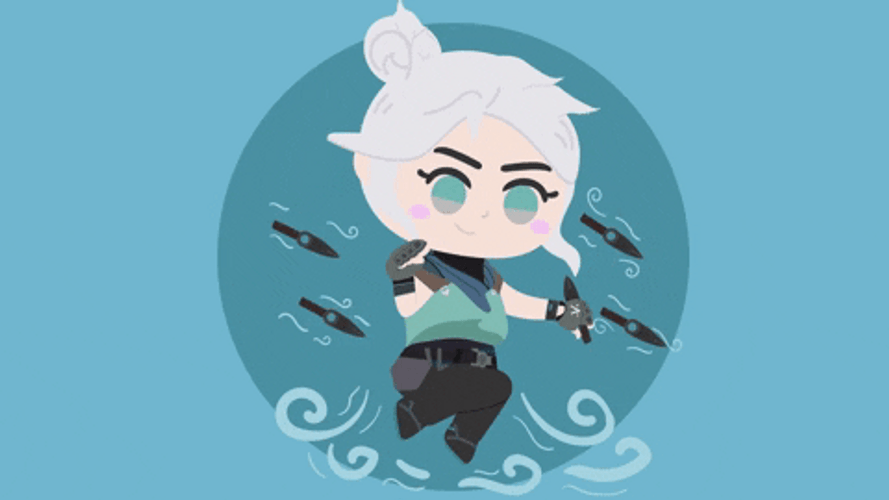 Valorant Jett Kawaii PFP GIF