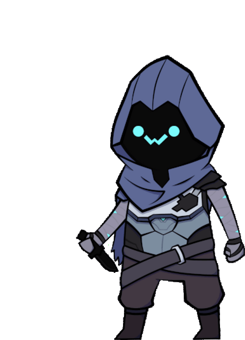 Valorant Omen Chibi Sticker GIF