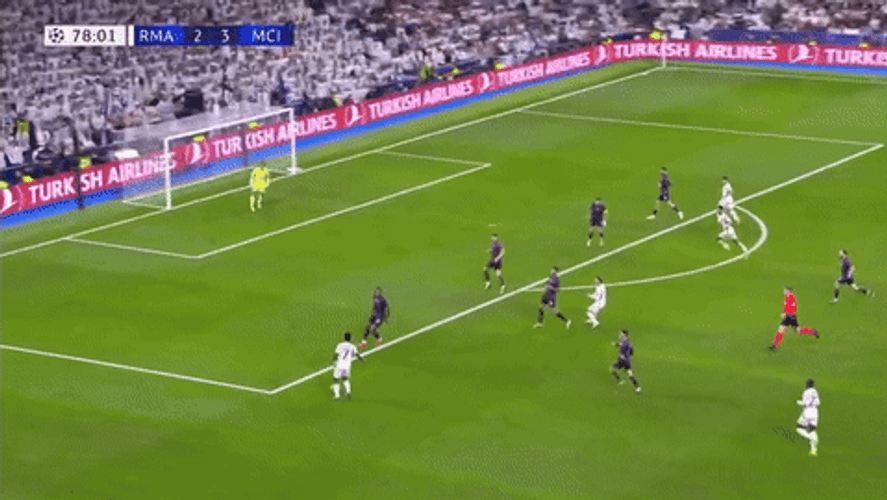 Valverde Kicks Ball And Scores A Goal GIF