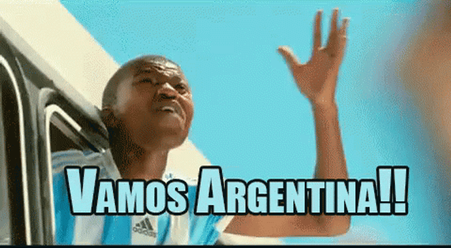 Vamos Argentina Excited Fan Screaming GIF