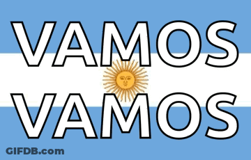 Vamos Vamos Sign With Sun GIF
