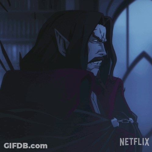 Vampire Cartoon With Netflix GIF