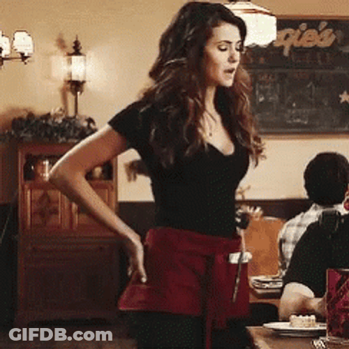 Vampire Diaries Arguing Nina Dobrev GIF