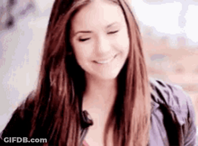 Vampire Diaries Beautiful Elena Gilbert Smiling GIF