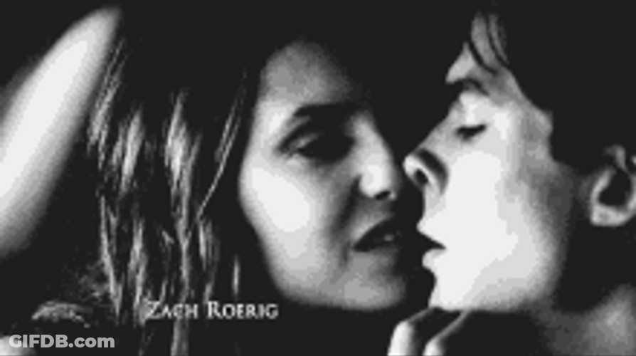 Vampire Diaries Damon Katherine Intimate Kiss GIF