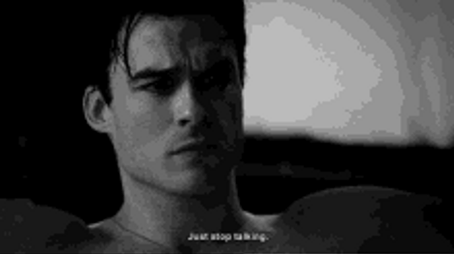 Vampire Diaries Damon Salvatore Topless Sexy GIF