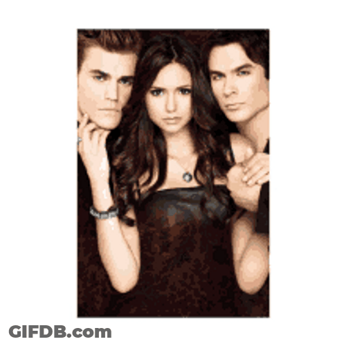 Vampire Diaries Elena Gilbert Damon Stefan Photos GIF