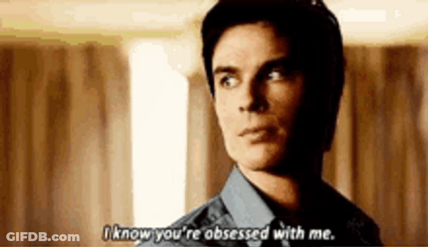 Vampire Diaries Handsome Damon Salvatore GIF