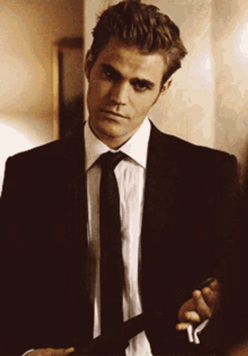 Vampire Diaries Handsome Paul Wesley Wear Suite GIF