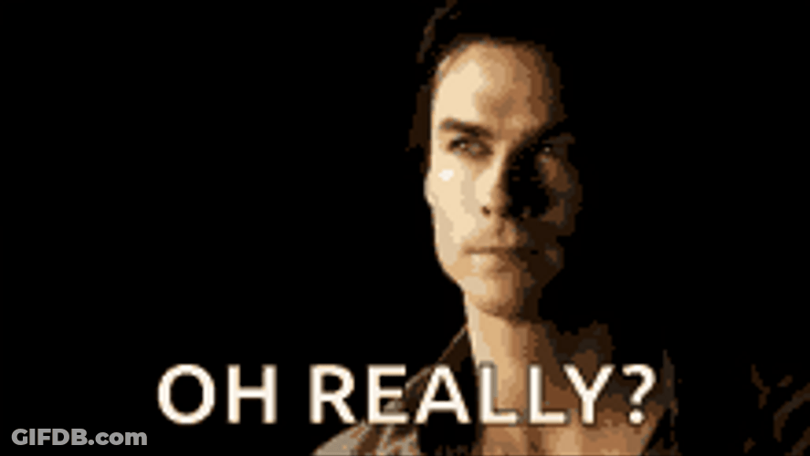 Vampire Diaries Ian Somerhalder Doubtful Reaction GIF
