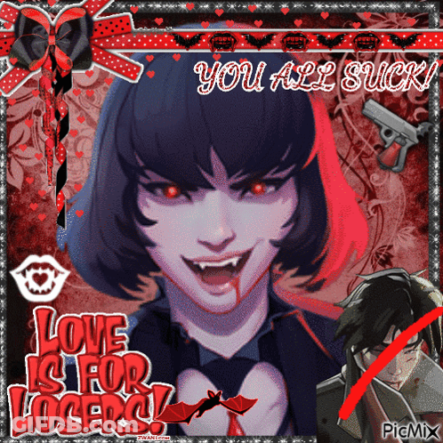 Vampire Girl Love Is For Losers GIF