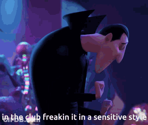 Vampire In Club Freakin It GIF