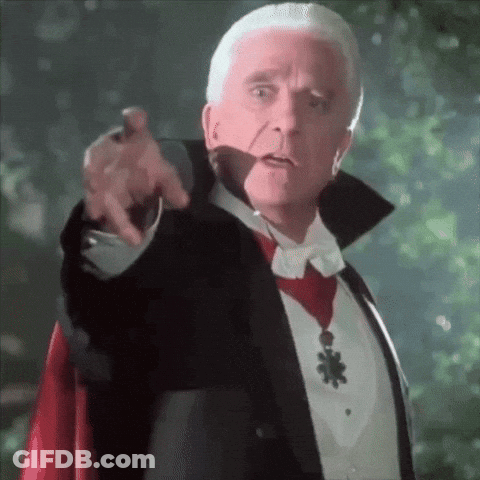Vampire Man Pointing GIF