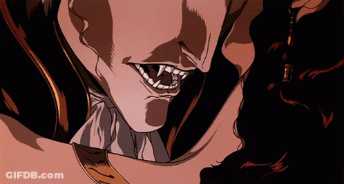 Vampire Mouth With Teeth GIF