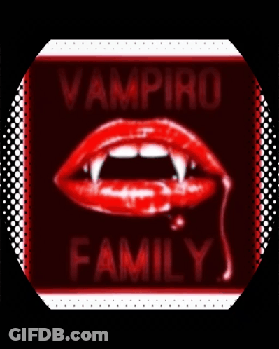 Vampire Mouth With Vampiro Family GIF