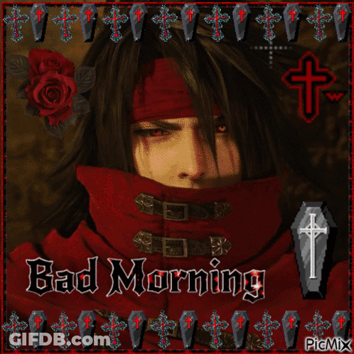 Vampire Saying Bad Morning GIF