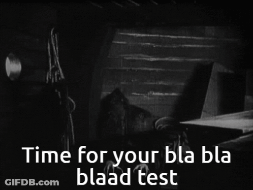 Vampire Saying Time For Your Test GIF