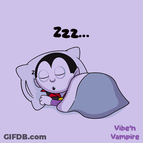 Vampire Sleeping Vibe 'N Vampire GIF
