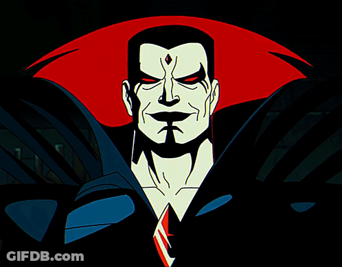 Vampire With Red Eyes And Diamond GIF