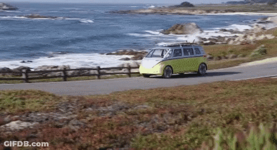 Van Ride By The Sea GIF