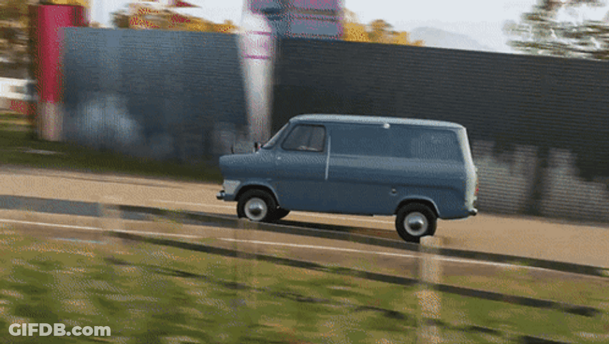 Van Ride Down The Hill GIF