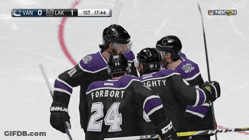 Vancouver Vs Los Angeles Hockey Game GIF