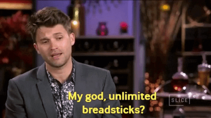 Vanderpump Rules Tom Schwartz My God Unlimited Breadsticks GIF