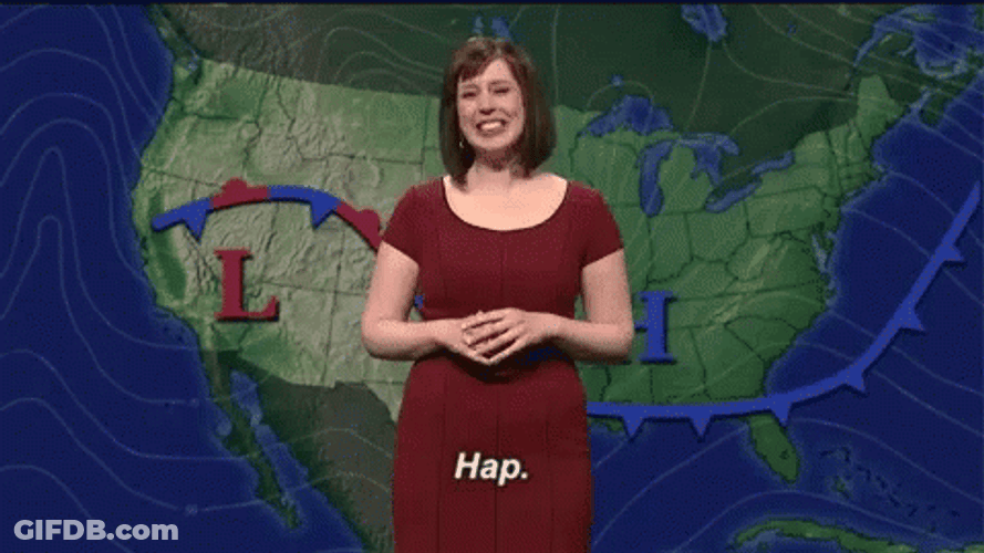 Vanessa Bayer Hap Sweater Weather Snl GIF