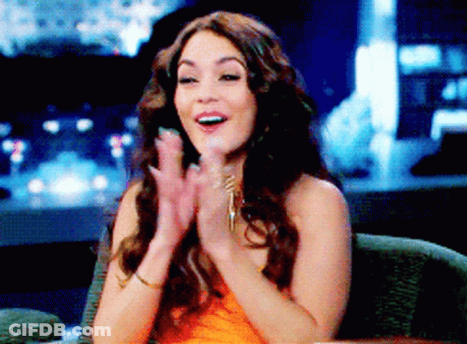 Vanessa Hudgens Clapping GIF