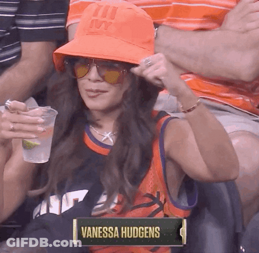 Vanessa Hudgens NBA Playoffs Dancing GIF