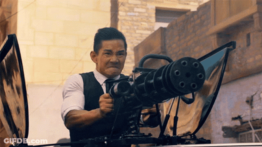 Vanguard Machine Gun Shooting Film GIF
