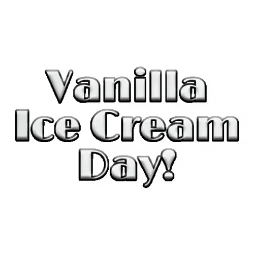 Vanilla Ice Cream Day GIF