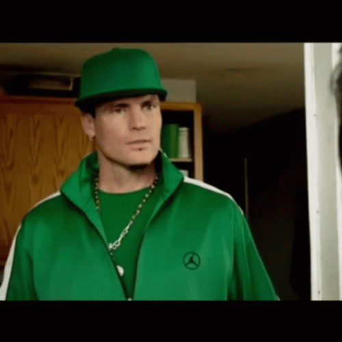 Vanilla Ice Green Outfit GIF