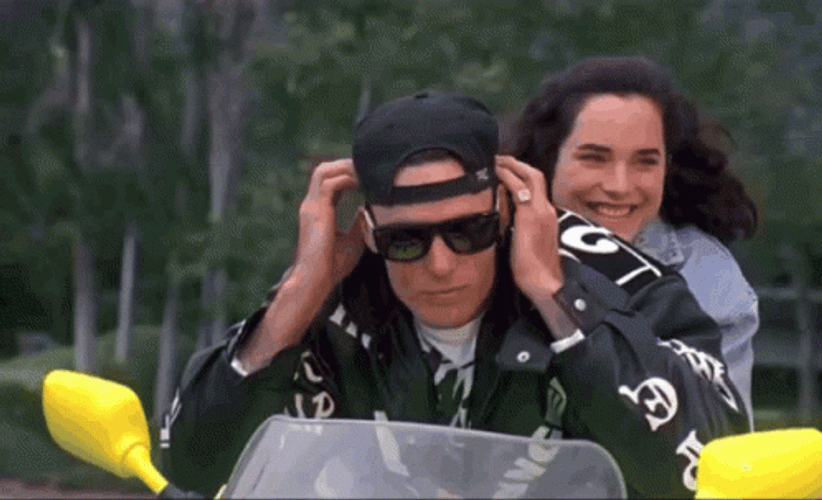Vanilla Ice No Hand Riding Motorcycle GIF