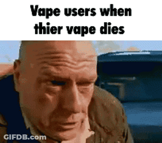 Vape Users When Their Vape Dies GIF
