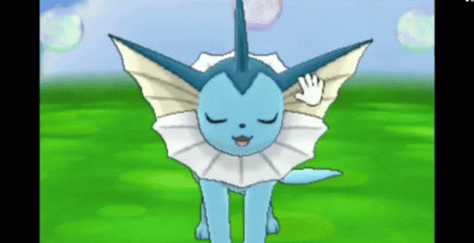 Vaporeon Water Pokemon Heart GIF