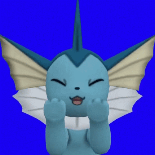 Vaporeon Water Pokemon Swaying GIF