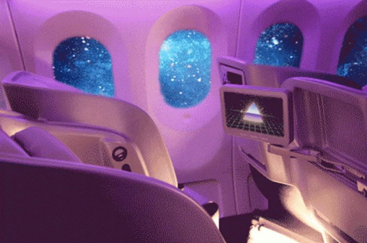 Vaporwave Aircraft Monitor Glitch GIF
