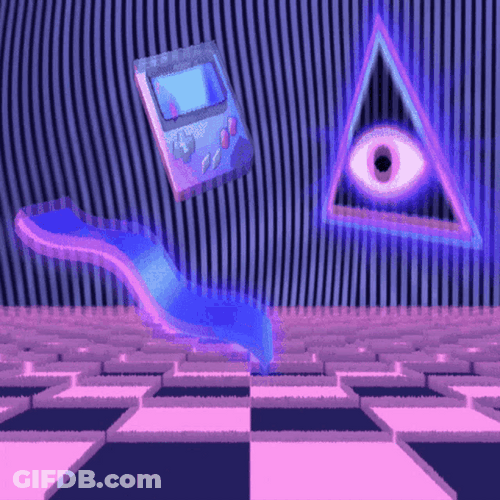 Vaporwave Desktop Eye Of Providence GIF