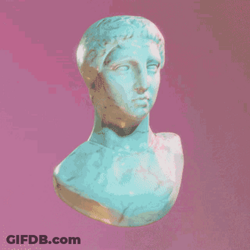 Vaporwave Goddess Venus GIF