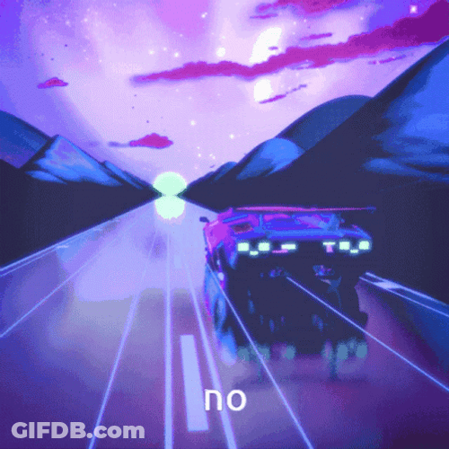 Vaporwave Luxury Car No GIF