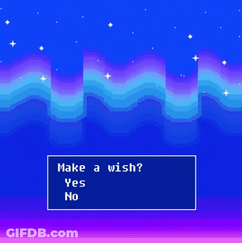 Vaporwave Make A Wish GIF