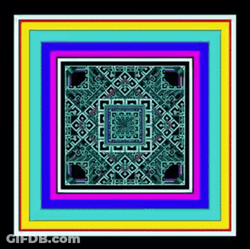 Vaporwave Squares Loop Code GIF