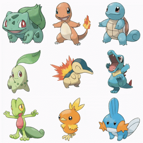 Various Pokemon Evolution GIF