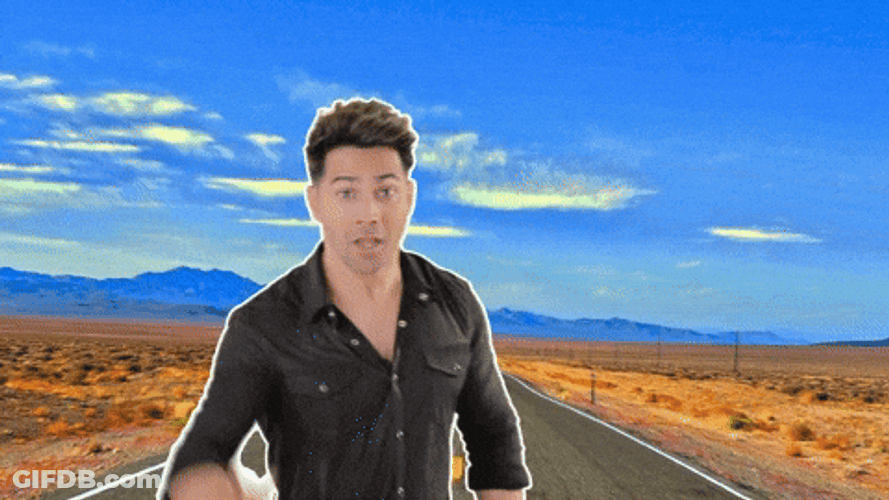 Varun Dhawan Wave K Bye On Road GIF