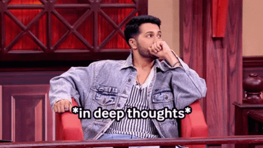 Varun In Deep Thoughts Thinking Meme GIF