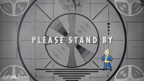 Vault Boy Thumbs Up Please Stand By GIF