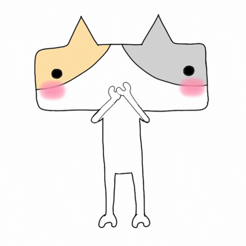 Vector Cat Blowing Kiss GIF