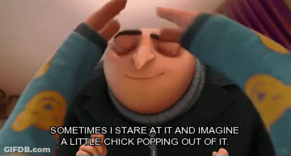 Vector Oh Yeah Agnes And Gru Little Chick Popping GIF